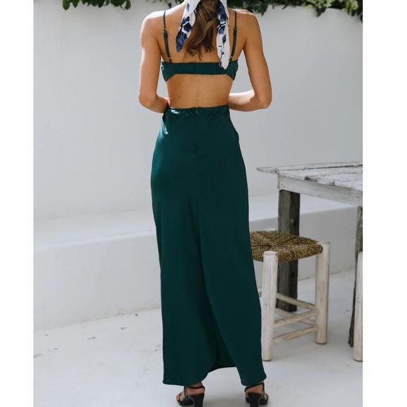 Hello Molly | My Pieces Midi Dress Emerald - Picture 7 of 8